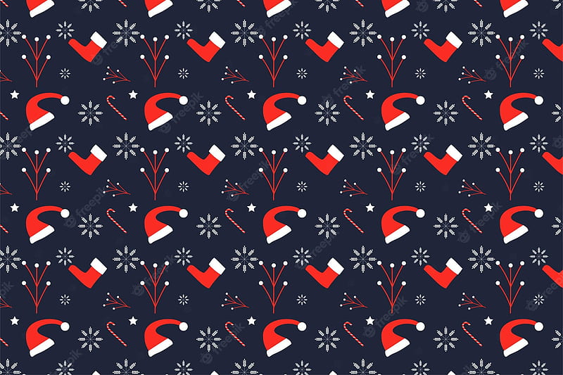 Premium Vector. Simple christmas pattern design for book covers and  background christmas endless pattern decoration with santa hats and candy  cane minimal pattern vector on a dark background, HD wallpaper | Peakpx