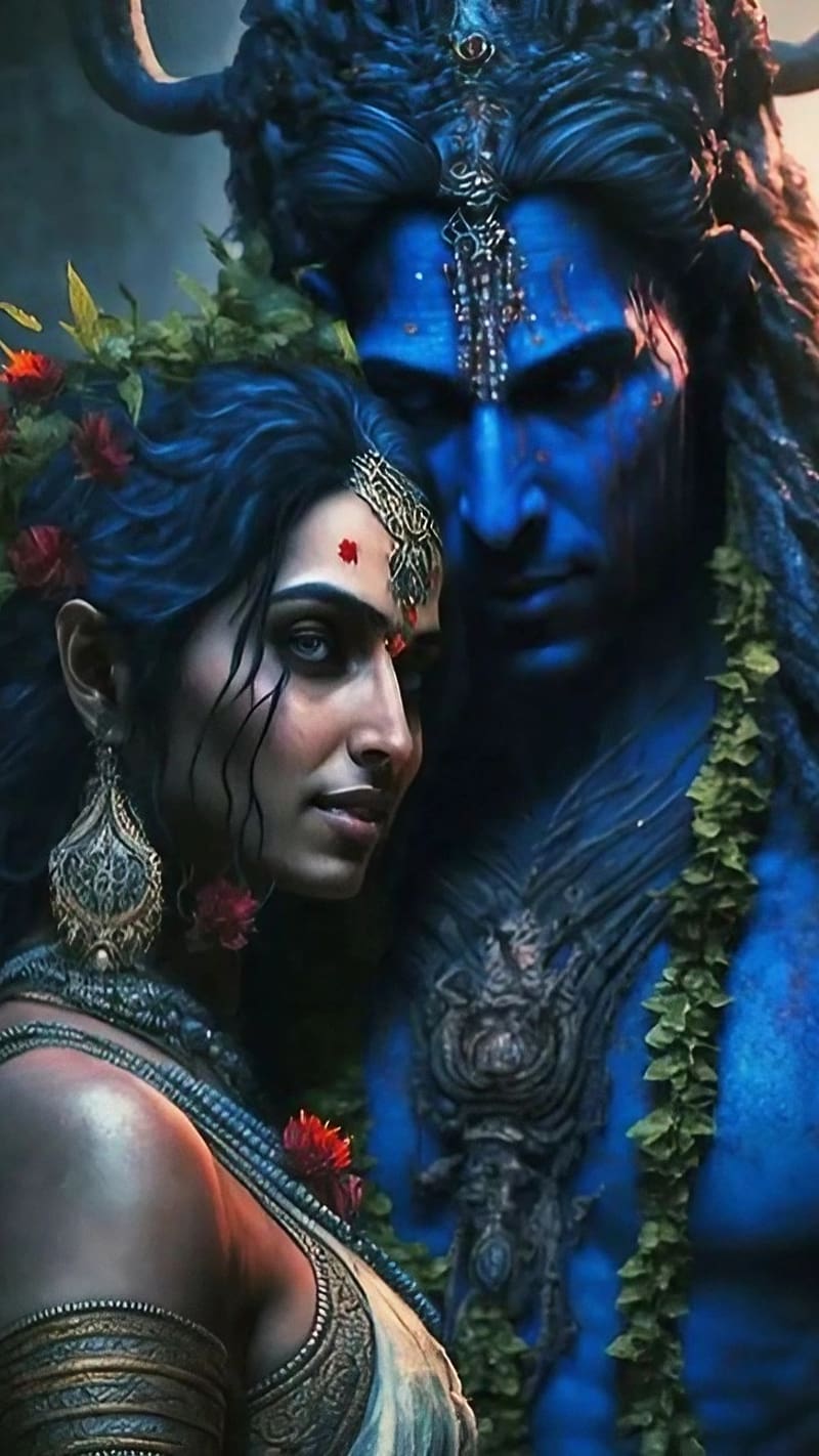 Shankar Ji Parvati Ka, Animation, lord mahadev, god, HD phone wallpaper