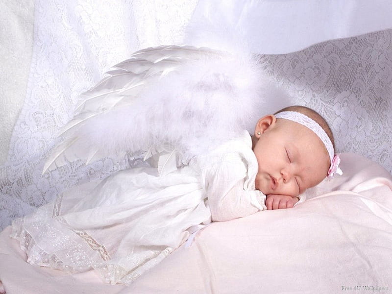 Lindo angelito, bebé, navidad, sueño, ángel, Fondo de pantalla HD | Peakpx
