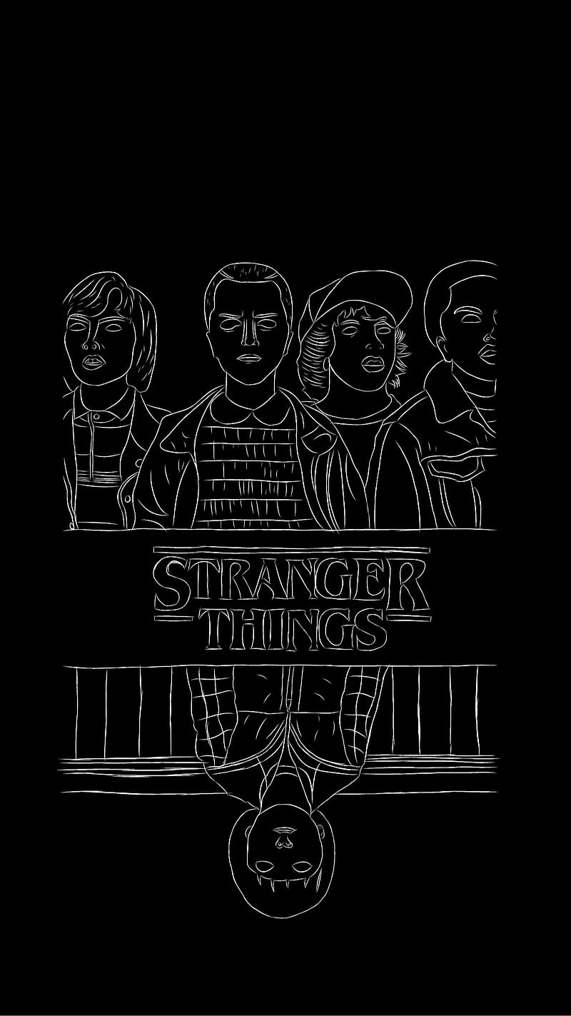 Stranger Things Android Black Dark Dark Theme Ios Movies Strange Theme Hd Phone Wallpaper Peakpx