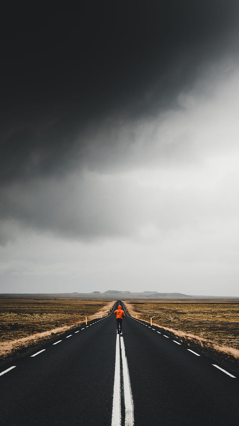 Road, rainy, roads, route, snow, usa, HD phone wallpaper | Peakpx