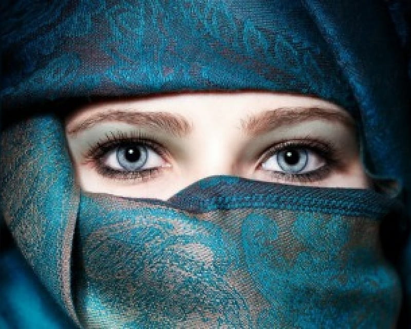 Mysterious Woman, model, woman, veil, eye, HD wallpaper | Peakpx