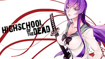 High school of the dead girl anime wallpaper, 1755x2560, 621235