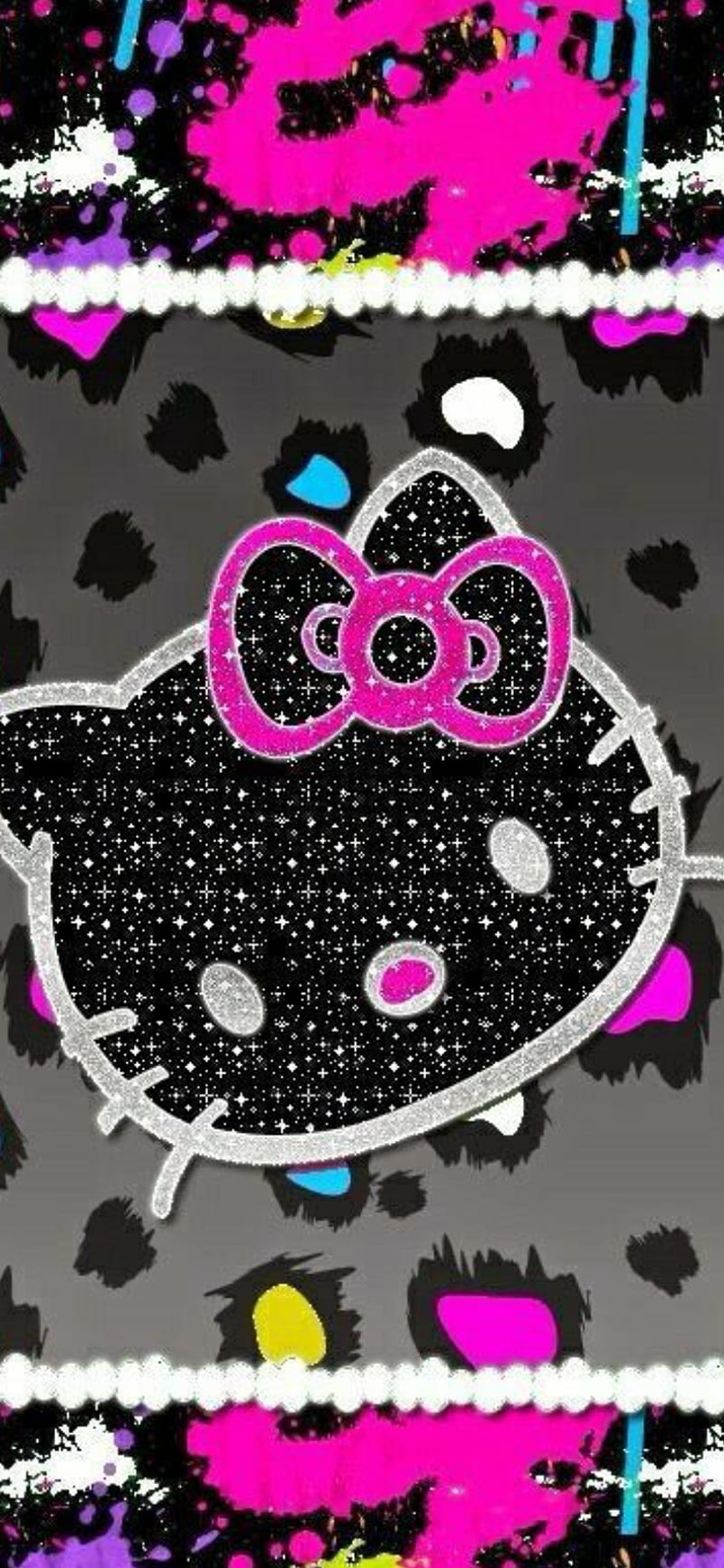 Hello Kitty, Glitter, Hd Phone Wallpaper 