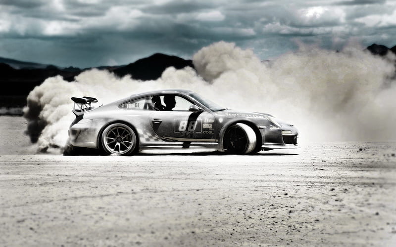 Porsche 911 GT3 Drift, porsche, drifting-cars, old, HD wallpaper