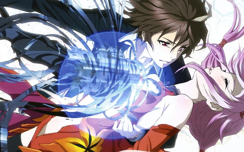 guilty crown inori and shu kiss