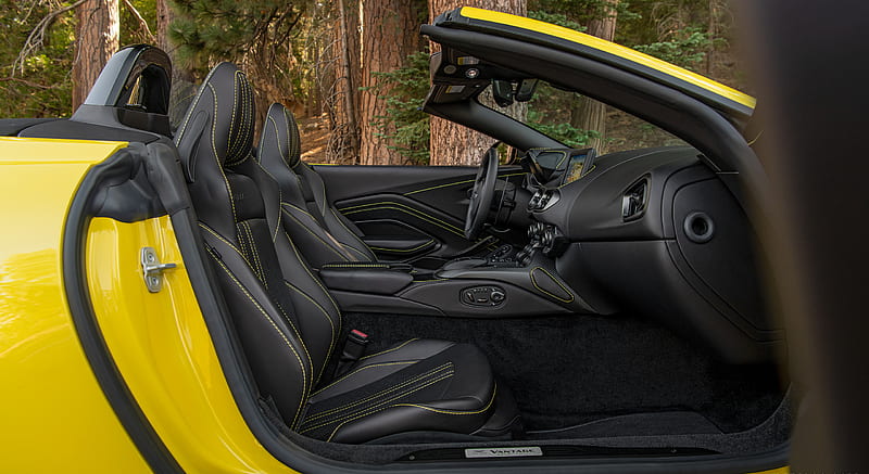 2021 Aston Martin Vantage Roadster (Color: Yellow Tang; US-Spec) - Interior , car, HD wallpaper 2021 Aston Martin Vantage Roadster (Color: Yellow Tang; US-Spec) - Interior , car, HD wallpaper