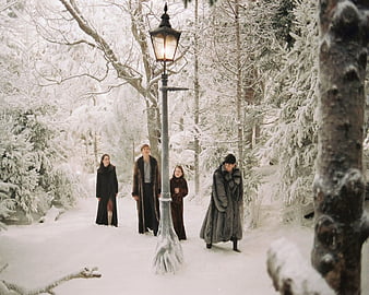 Chronicles of Narnia, snow, lamp, post, aslan, ice, HD phone