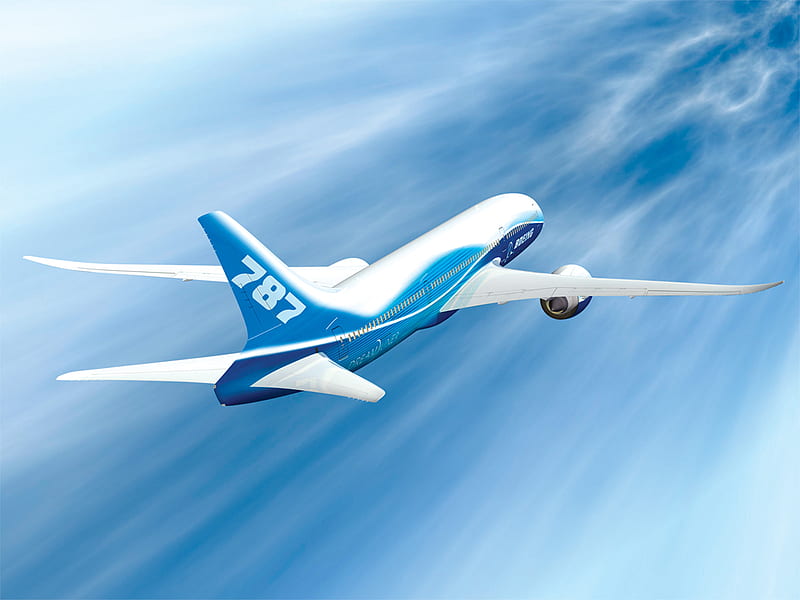 787 Dreamliner, cloud, float, force, ocean, afterburn, eagle, mach, prop, sky, runway, contrail, air, jet, HD wallpaper