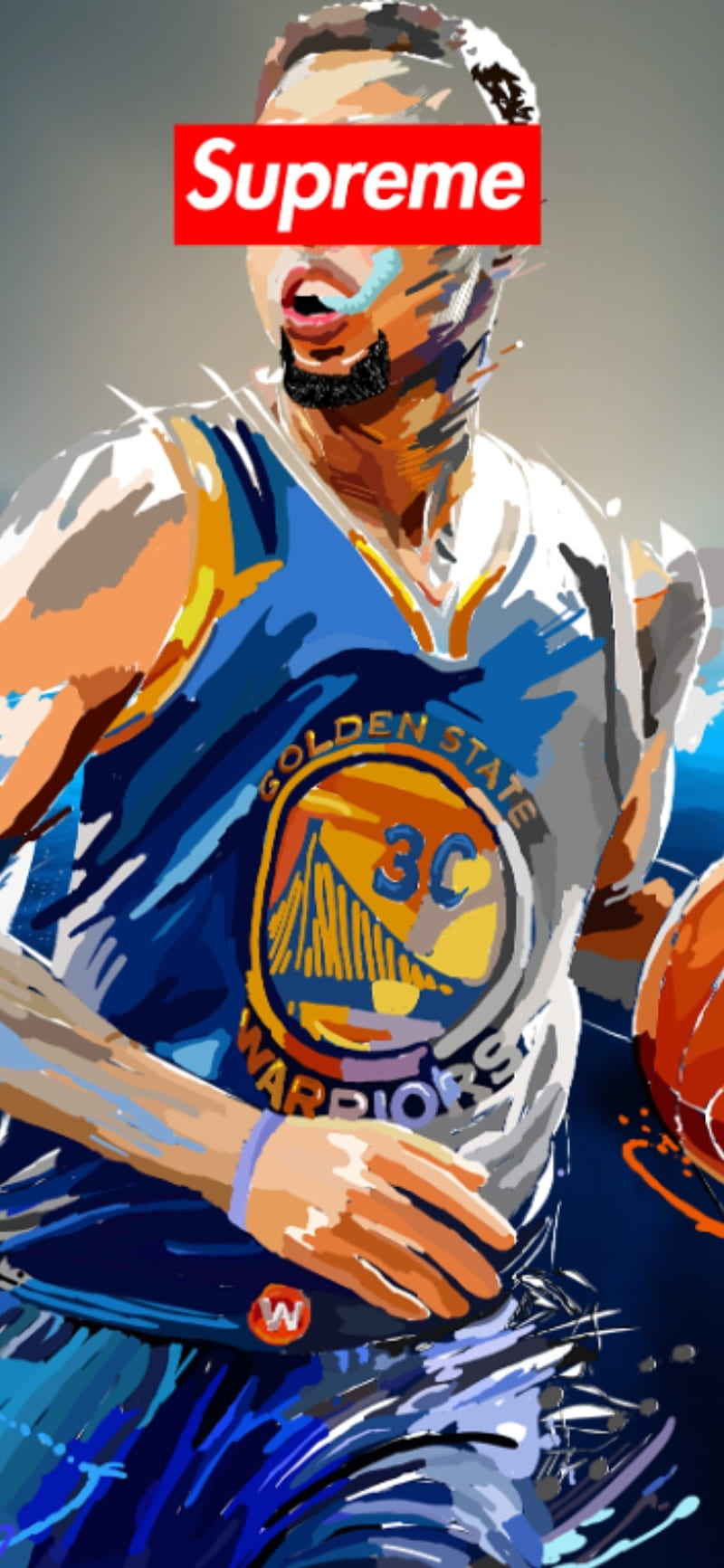 Supreme Curry, basketball, esports, stephen curry, HD phone wallpaper