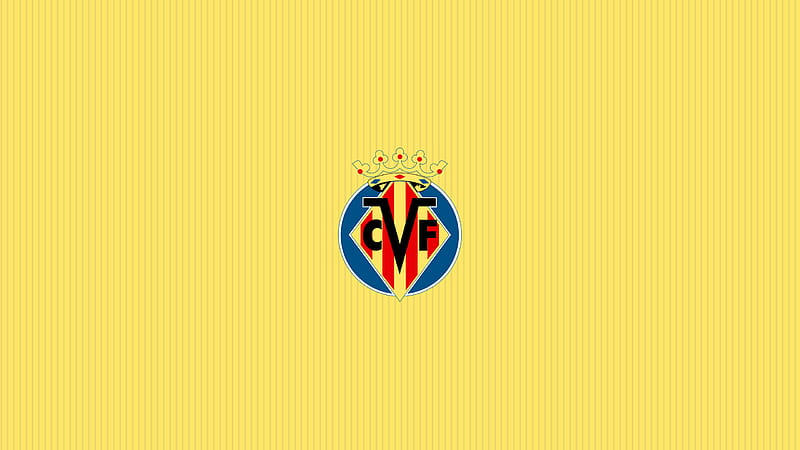 Light Yellow Emblem Logo Soccer Villarreal CF, HD wallpaper