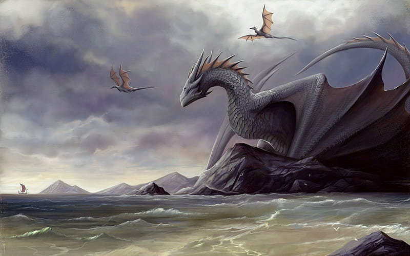 Dragon Digital Art Fantasy, dragon, fantasy, artist, artwork, digital-art, HD wallpaper