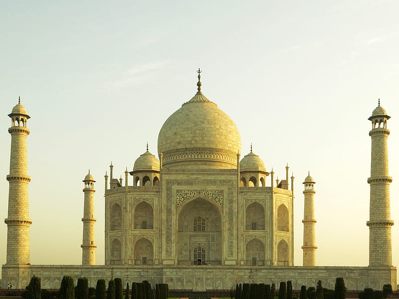 TAJ MAHAL, architecture, india, monument, mausoleum, HD wallpaper
