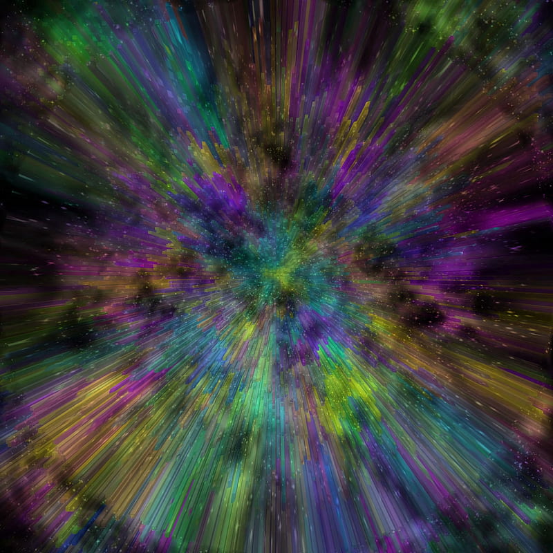 space explosion, scattering, colorful, abstraction, HD phone wallpaper