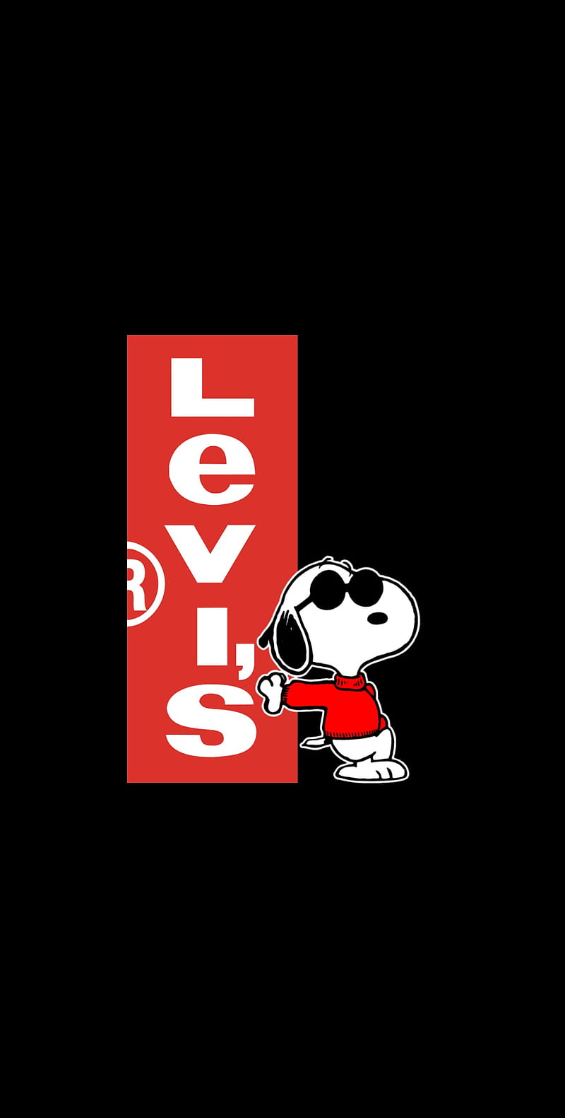 Levis Snoopy v1, amoled, black, logo, HD phone wallpaper | Peakpx