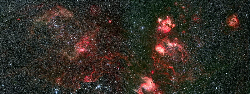 Tarantula Nebula, its so cool, dual monitor, dual screen, HD wallpaper