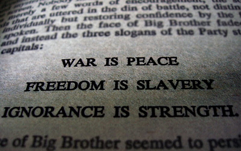 George Orwell's 1984 (Big Brother's Philosophy), george orwell, 1984, big brother, entertainment, HD wallpaper
