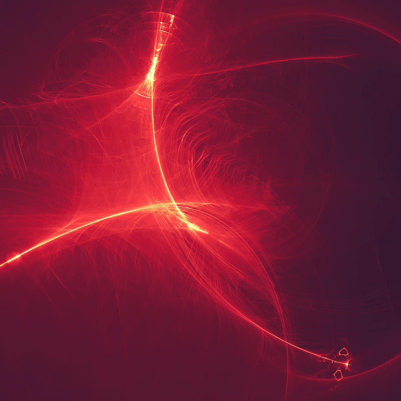 rays, lines, distortion, red, HD phone wallpaper