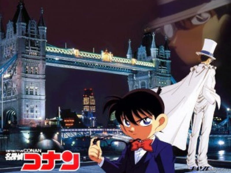 Detective Conan, Phanotm Thief, Conan Edogawa, Kaito Kid, Male, Megane, HD wallpaper