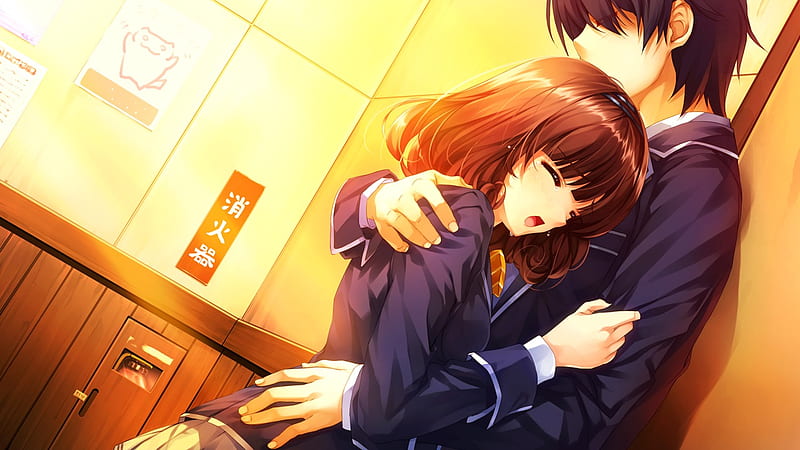 Sad Couple, cute, girl crying, boy, girl, anime, love, HD wallpaper | Peakpx