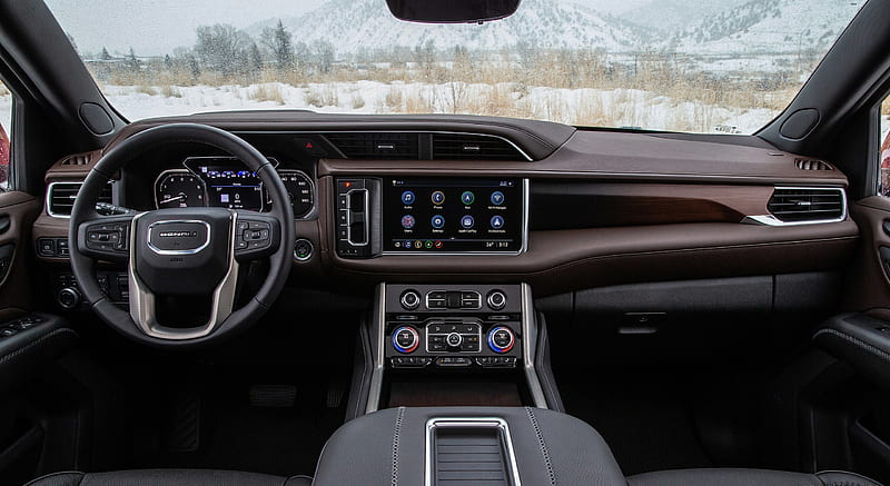 2021 GMC Yukon XL Denali - Interior, Cockpit, car, HD wallpaper | Peakpx