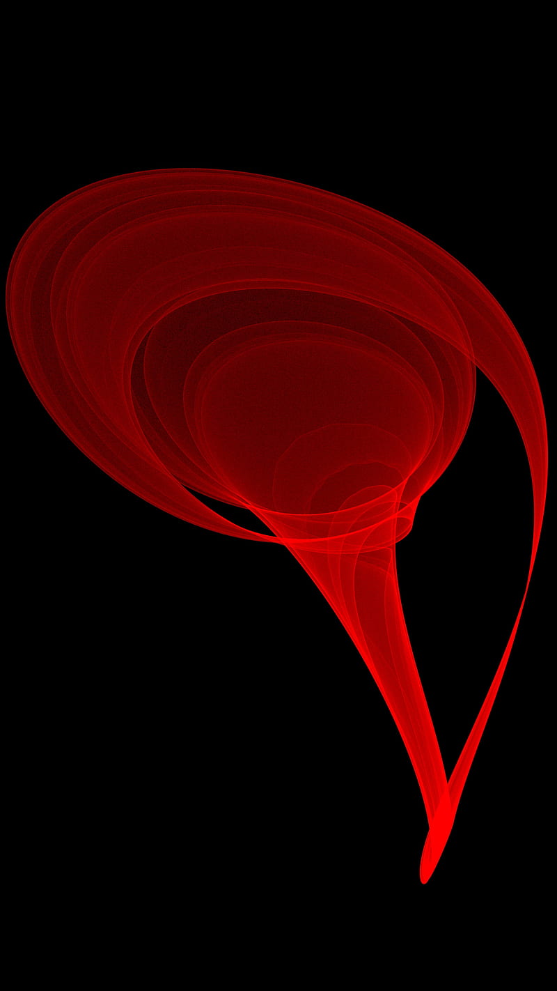 Red Alien Flower, 3D, Abstract, art, artistic, backdrop, background,  bonito, HD phone wallpaper