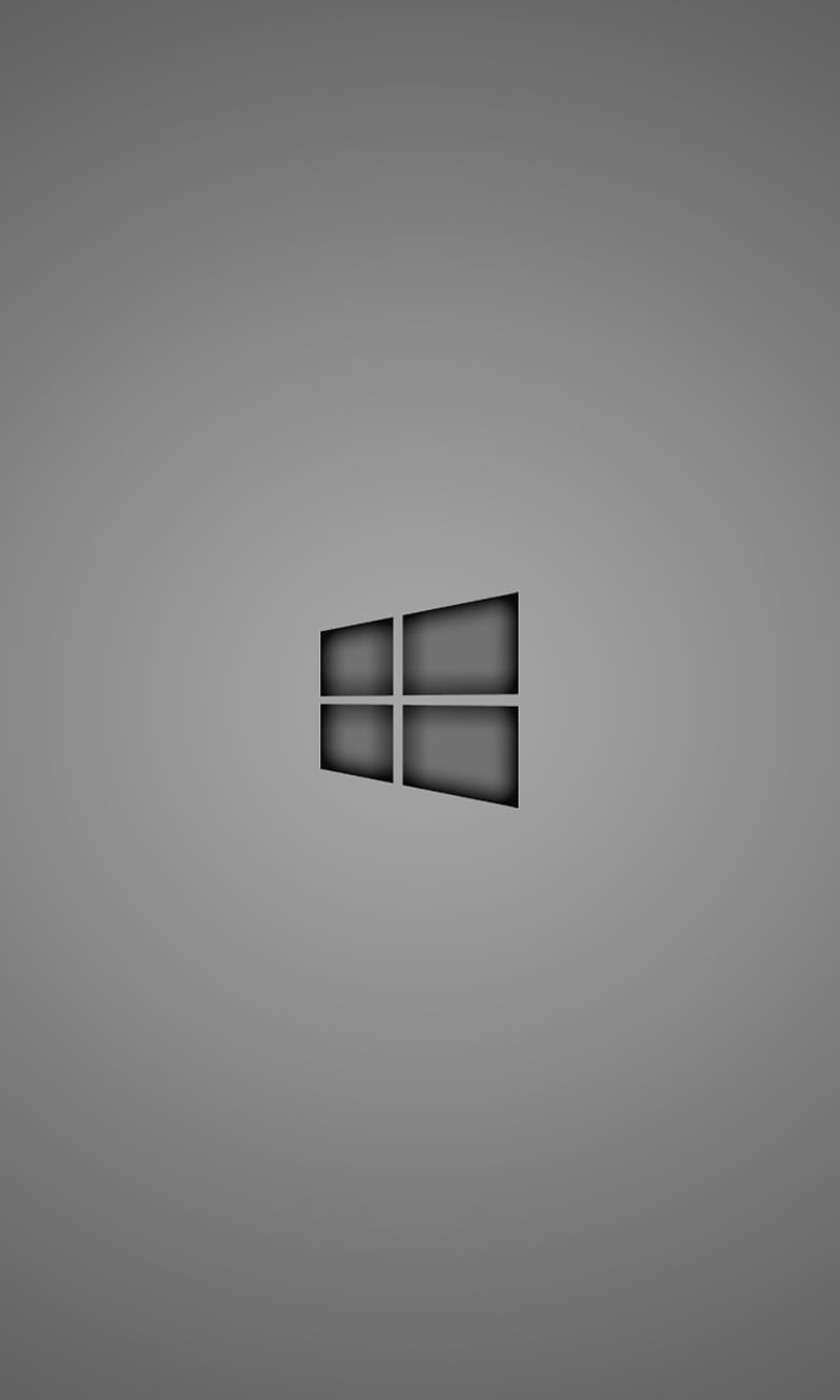 Windows Phone Logo, gris, simple, HD phone wallpaper