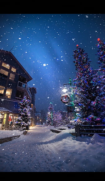 Snowy Christmas Night Images – Browse 114,804 Stock Photos