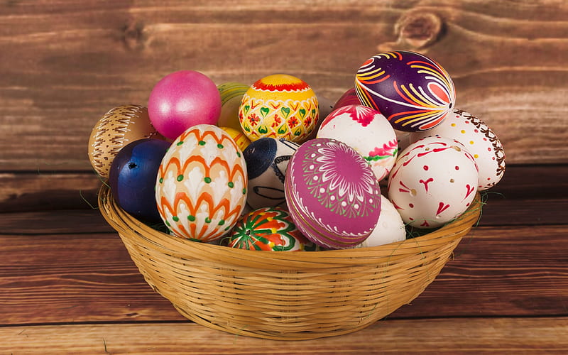 Easter eggs, Happy Easter, easter decoration, Easter, HD wallpaper