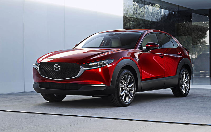 2020, Mazda CX-30 front view, exterior, red crossover, new red CX-30, Japanese cars, Mazda, HD wallpaper