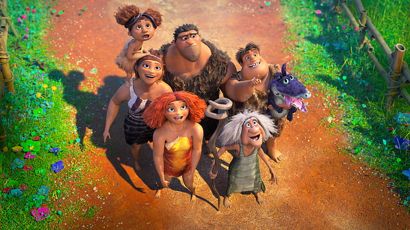 Movie, The Croods: A New Age, Eep (The Croods), Guy (The Croods), Thunk (The Croods), Grug (The Croods), Sandy (The Croods), Ugga (The Croods), Gran (The Croods), HD wallpaper