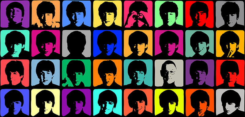 Beatles-POP ART, musicians, men, people, HD wallpaper | Peakpx