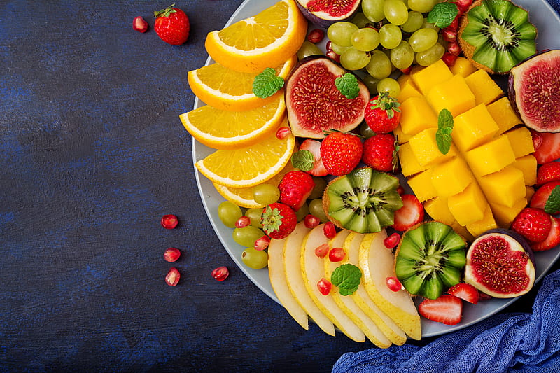Fruits, Fruit, Berry, Grapes, Kiwi, Mango, Still Life, Strawberry, HD wallpaper