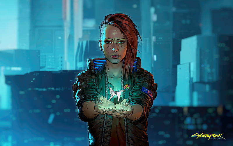 Cyberpunk Girl Art 4K Wallpaper iPhone HD Phone #8030g