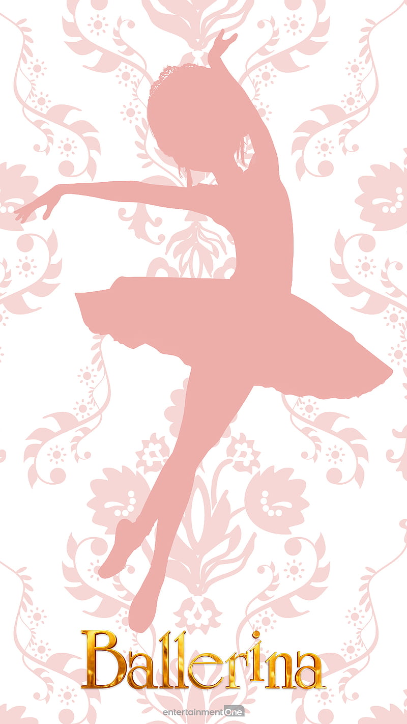 Ballerina Pink, cartoon, ballet, girl, children, movie, france, HD phone wallpaper