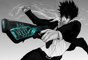 Shinya Kougami, cg, guy, cigarette, close up, spiky hair, anime