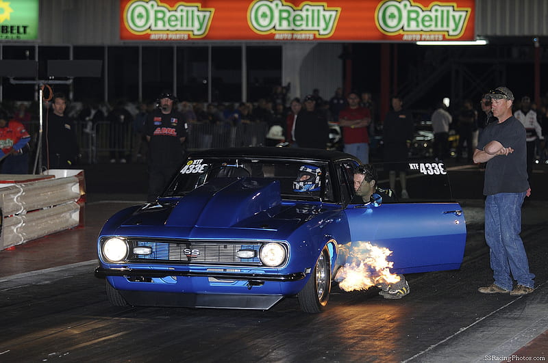 Let There Be Fire, race, chevy, auto racing, drag race, carros, drag strip, speed, car, race car, fast, HD wallpaper