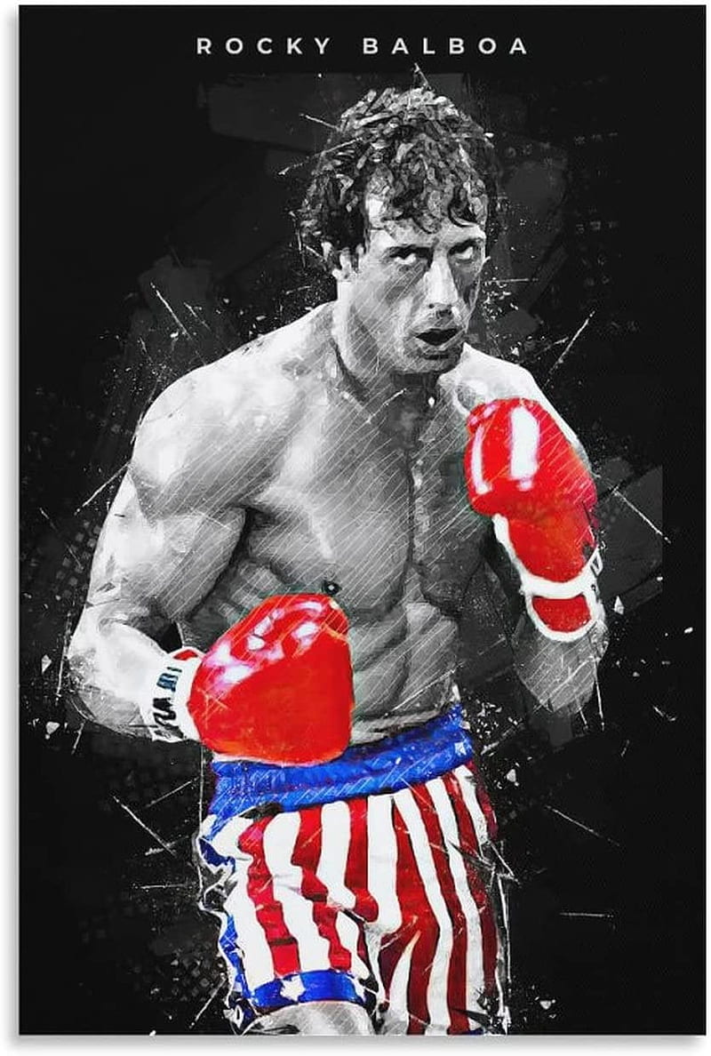 Rocky Balboa Motivational Posters For Boys Bedroom For Walls Canvas Wall Poster Inspirational Posters Unframe Style inch(cm): Posters & Prints, HD phone wallpaper