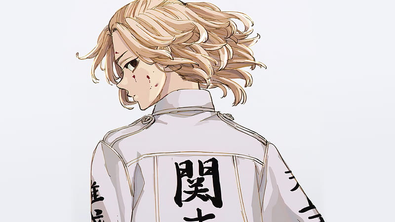 Anime Boy Manjiro Sano White Background Tokyo Revengers, HD wallpaper