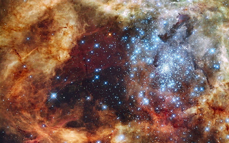Grand Star-Forming Region, stars, hubble, doradus nebula, large magellanic cloud, space, HD wallpaper
