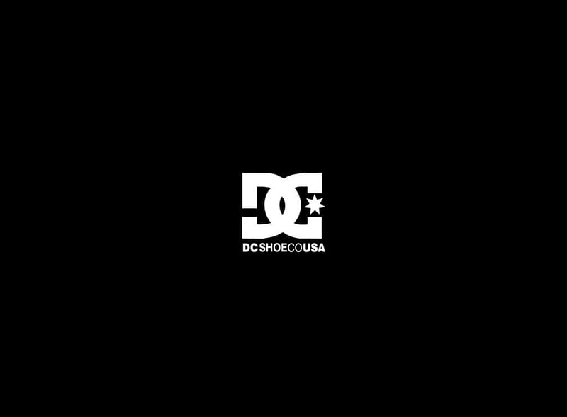 DC Logo Mono , brand, skateboarding, dcshoecousa, HD wallpaper