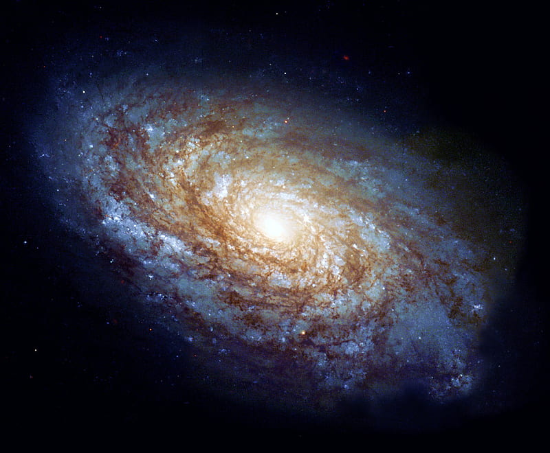 NGC 4414 Galaxy, stars, black, universe, space, HD wallpaper
