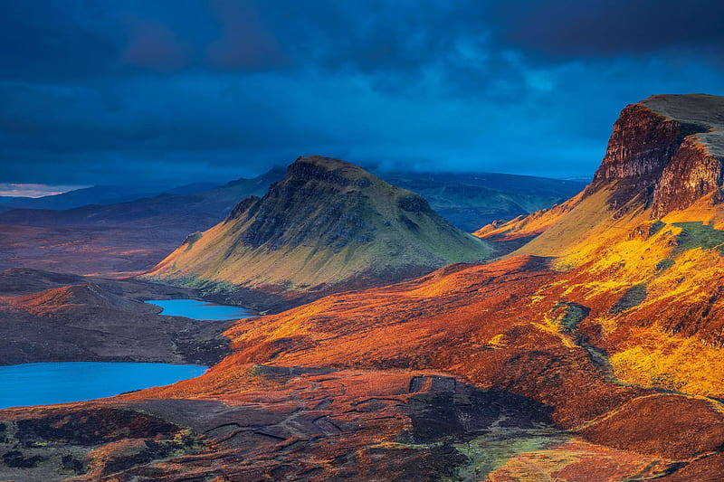 Scotland Beautiful Mountains Lake, HD wallpaper