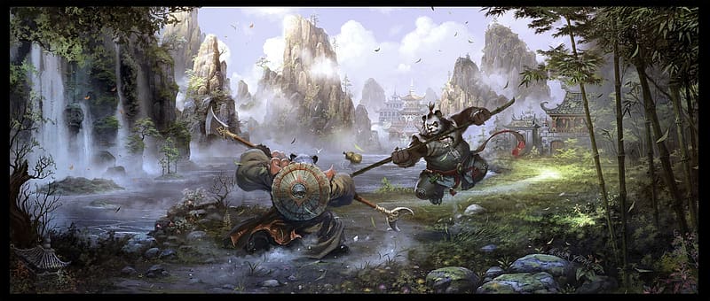 Warcraft, Monk, Video Game, World Of Warcraft, Pandaren (World Of Warcraft), HD wallpaper