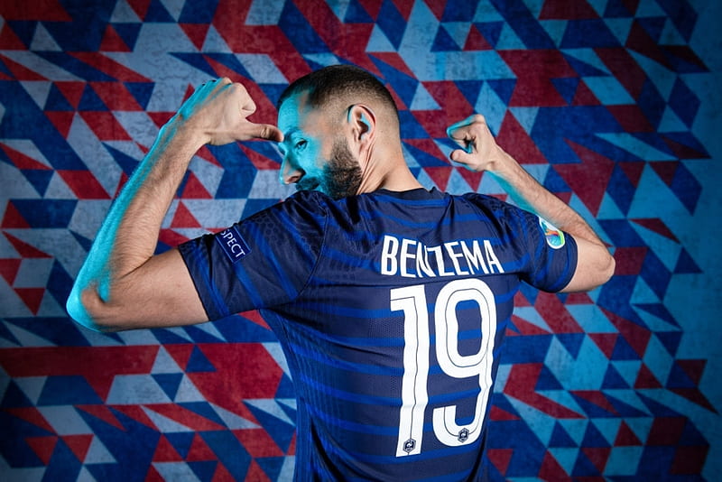 Karim Benzema, national team, soccer, benzema 2021, france, euro 2020, football, HD wallpaper