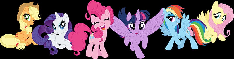 My Little Pony, My Little Pony: The Movie, Twilight Sparkle , Pinkie Pie , Rainbow Dash , Rarity (My Little Pony) , Applejack (My Little Pony) , Fluttershy (My Little Pony), HD wallpaper