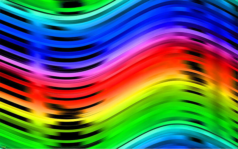 Onda de arco iris metálico, 2560x1600, metal, colorido, ancha, arco iris,  abstracto, Fondo de pantalla HD | Peakpx