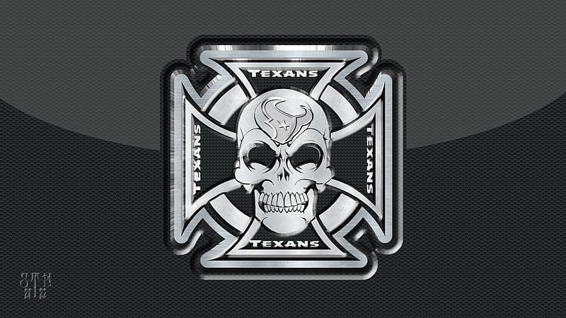 texans logo black background