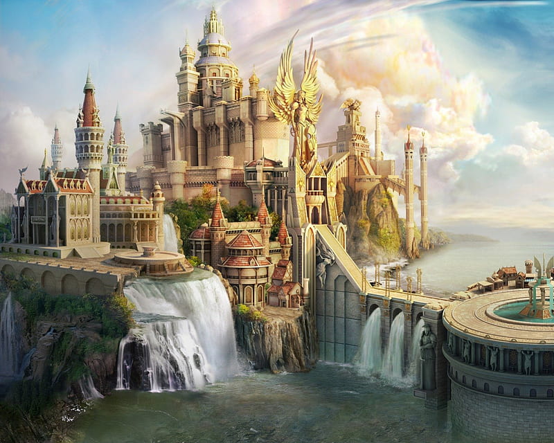 Cg castillo de fantasía, fantasía, magia, castillo, cg, Fondo de pantalla  HD | Peakpx