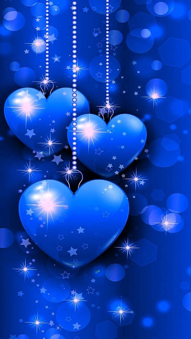 Blue Hearts, love, HD phone wallpaper | Peakpx